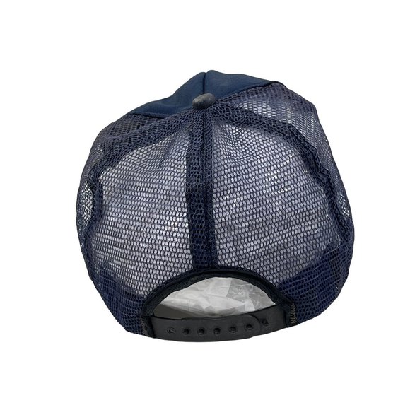 Vintage Navy Mesh Adjustable Baseball Hat /Cap C57 - Picture 3 of 10